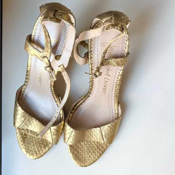 Jean-Michel Cazabat ~ Stiletto Heels ~ Skin ~ Gold ~ Well loved, still gorgeous - Picture 9 of 9